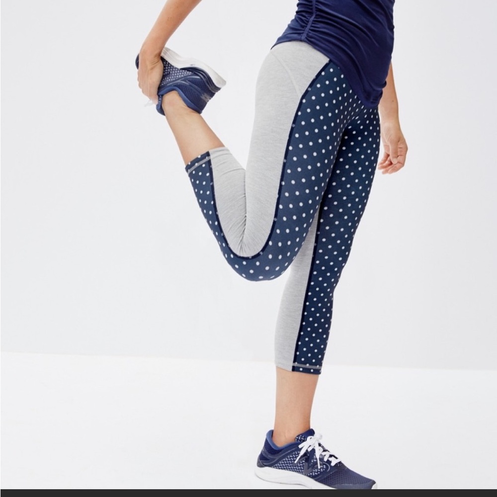 J. Crew x New Balance • Polka Dot Capri Leggings XS